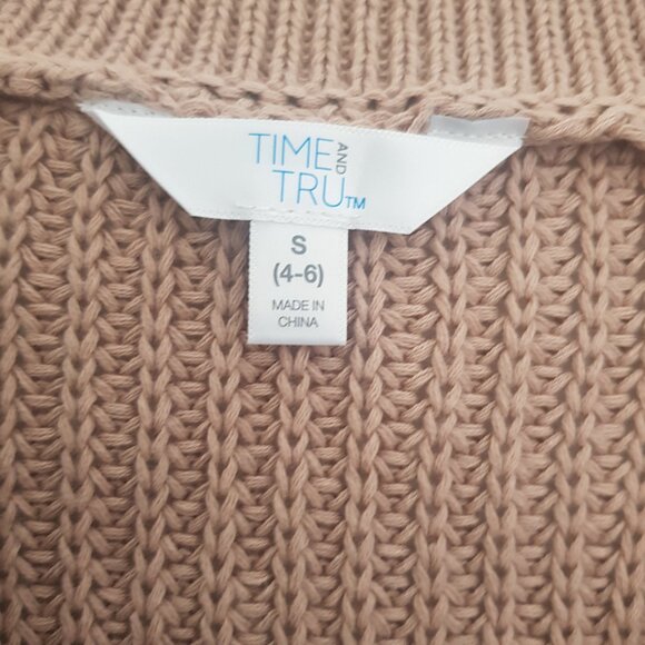 New beige Time and Tru brand sweater (size S) - Picture 5 of 8